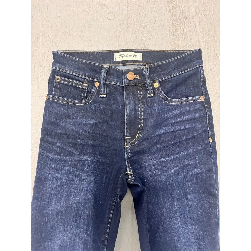 Madewell Jeans Womens 23 Waist 9 in High Rise‎ Skinny Blue Stretch Denim 26x27